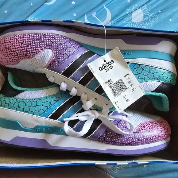 adidas Shoes - Adidas ZX 710 Women's Sneakers - Purple, Teal, Pink, w/tiny Stars